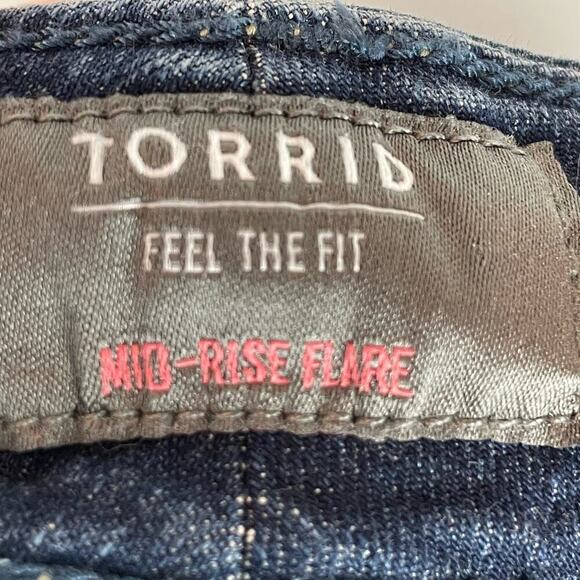 Torrid mid rise flare jeans size 20 - Picture 7 of 11